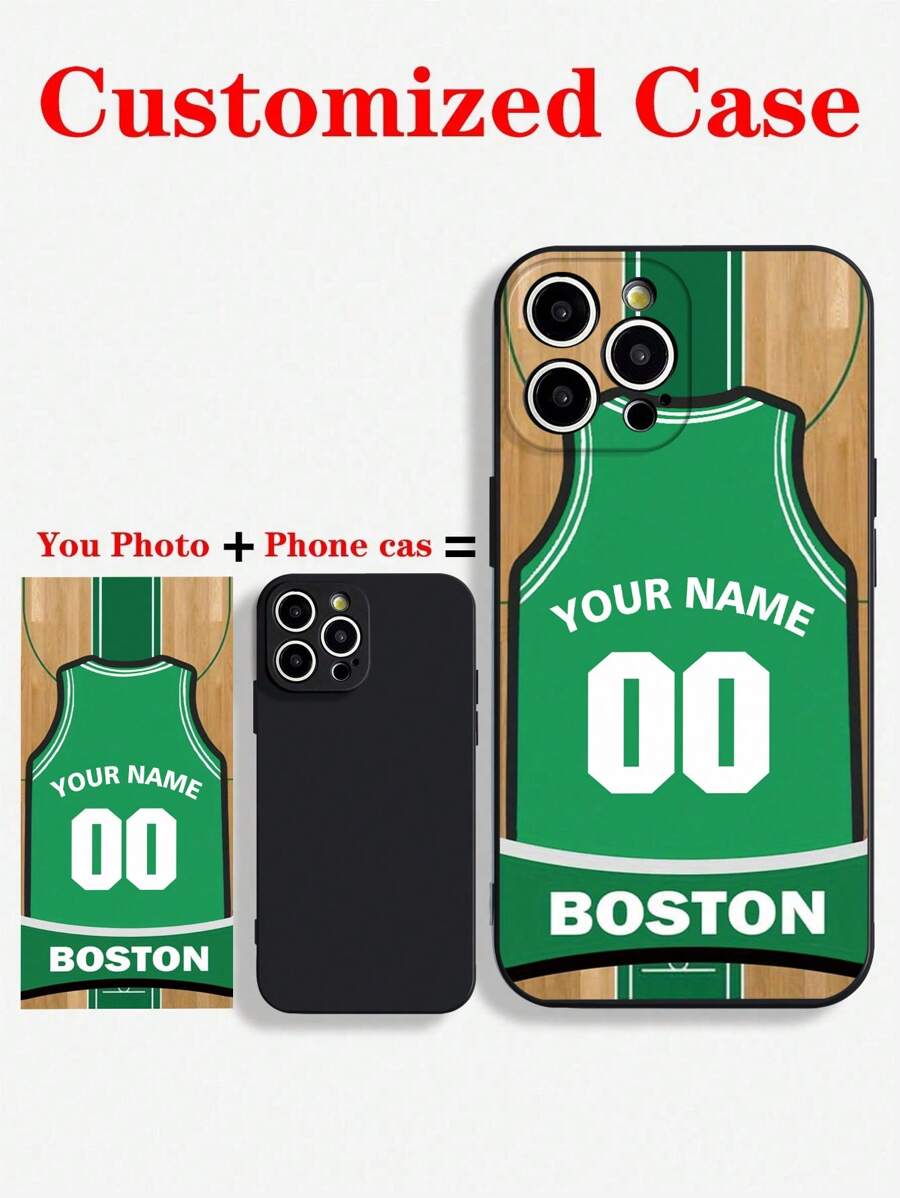 Basketball Jersey Style Artistic Painted Perforated Matte Black Edge Phone Case, Compatible With IPhone 16/16 Pro Max, IPhone 15 XR/7/8, IPhone 15 Pro Max, IPhone 13/14 Pro Max, 11/12 Pro/13/14, Anti-Drop, Soft TPU Protective Cover Compatible With Galaxy A13 4G, A22, A21S, A514G, A52, S22 Ultra, A33 5G, Redmi 10, Redmi Note 11 4G, Redmi 11 Lite, A53, A14, A23, S23 Ultra, S24, A14, A15, S23, A73, A15, A34, Redmi