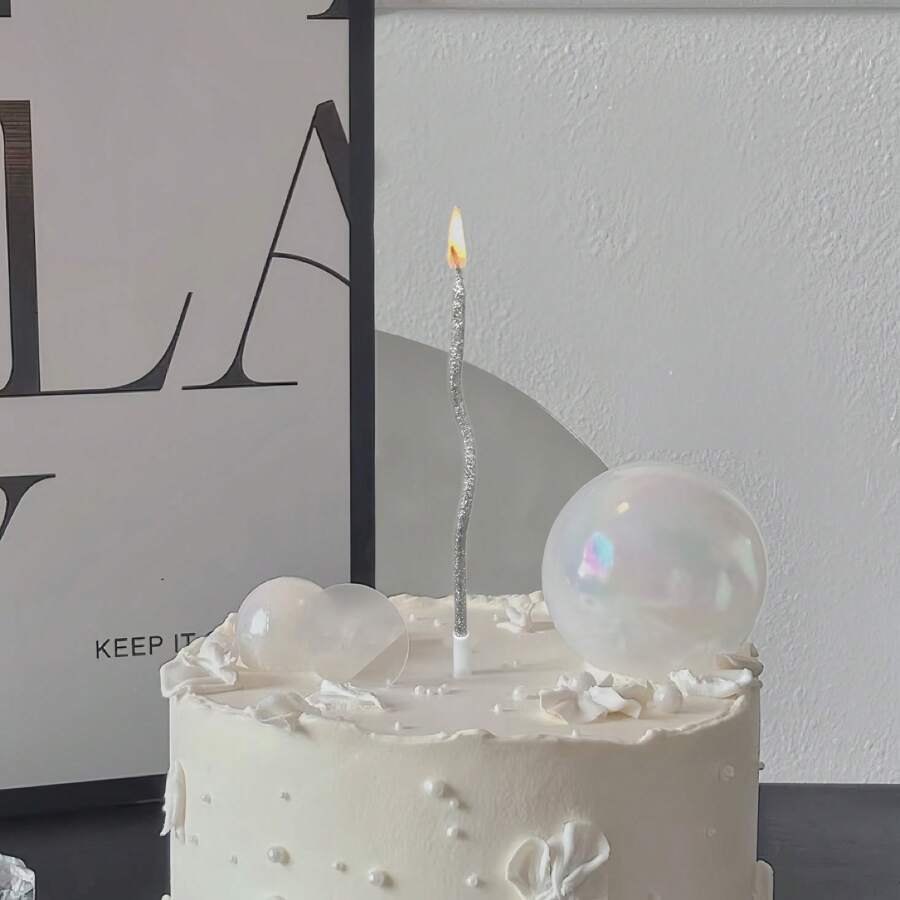 6 peças/conjunto de velas espirais para bolo de aniversário com bases, velas coloridas em ouro, prata, rosa, azul, multicoloridas, vermelhas, para aniversário, casamento, decoração de bolo de festa, suprimentos para panificação, velas de aniversário, decorações de aniversário, feliz aniversário, decoração de quarto