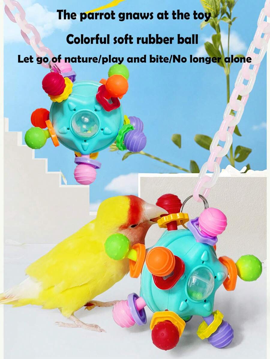 1pc Parrot Chew Toy, Boredom Relief Bite Stick Cage Toy For Medium And Small Sized Parrots, Intellectual Entertainment