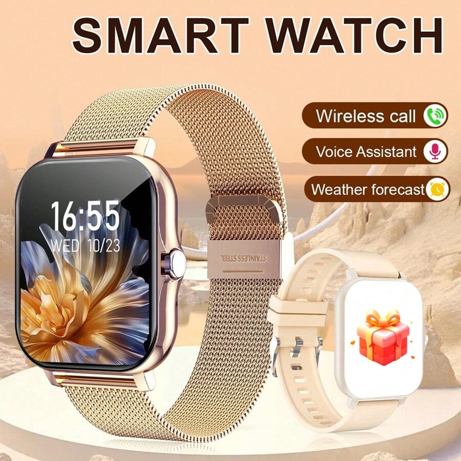 LOMAXFR Reloj inteligente, llamadas/marcación inalámbrica, modo multideportivo, recordatorio y rechazo de llamadas, recordatorio de información, recordatorio de SMS, regalos navideños, regalos de cumpleaños