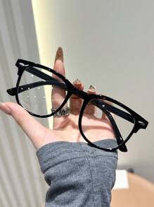 1pc Black Frame White Flat