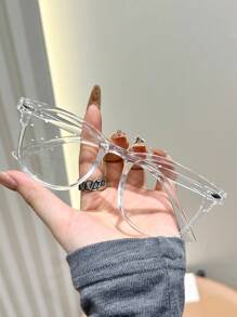 1pc Transparent White Flat