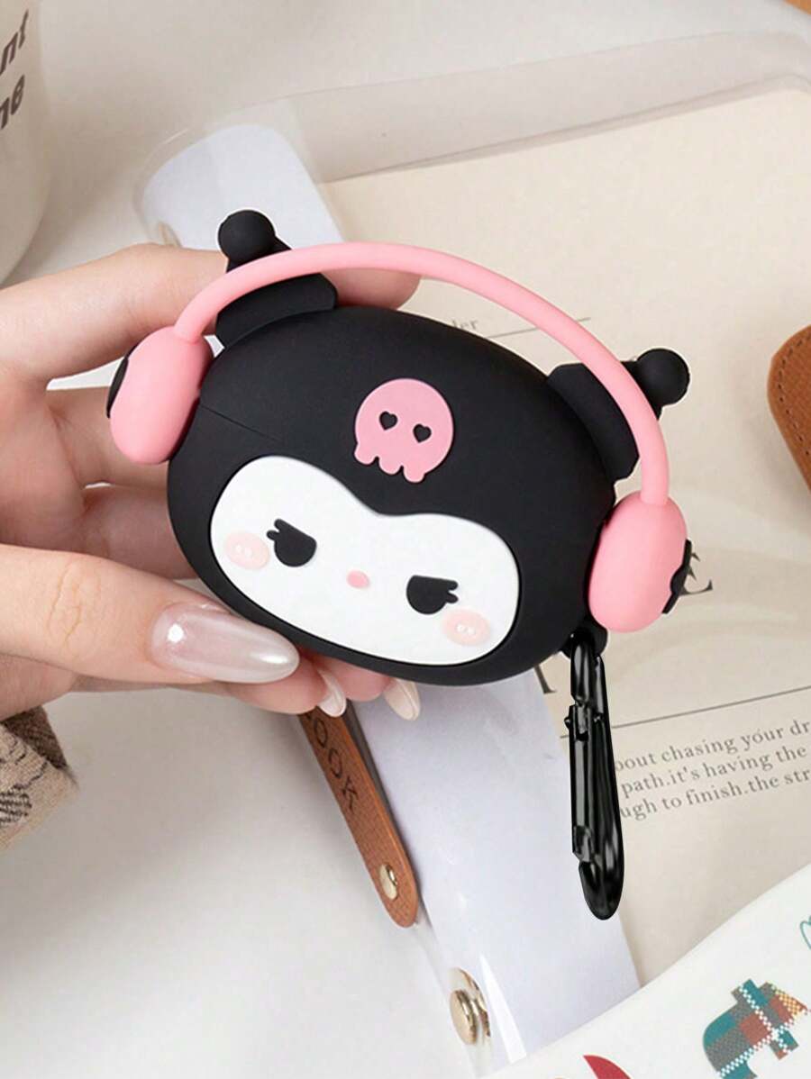 Sanrio 1pc Cute Cartoon Headphone Airpods Protective Case, Soft Silicone Wireless Bluetooth Earphone Cover Compatible With Airpod 1/2/Pro/3/Pro2 (Earphones Not Included)