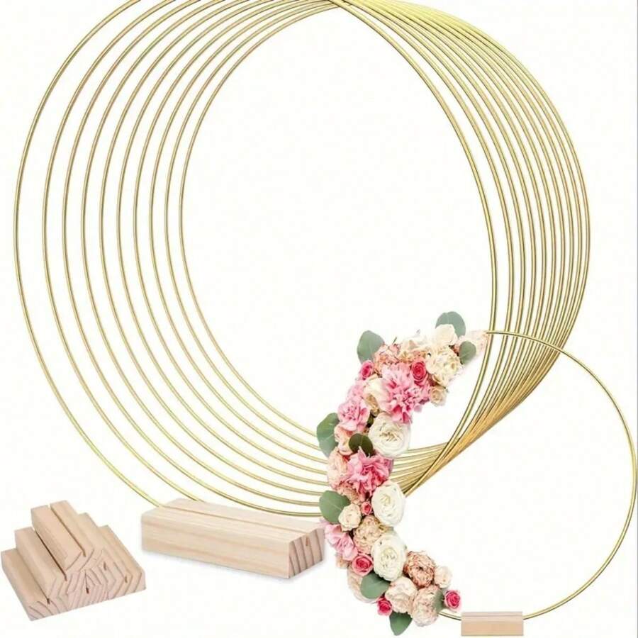 1PC,Ferrous Metal Garland, DIY Metal Garland, Suitable For DIY Flower Garland Decoration, Wedding Table Decoration, Dreamcatcher/Wall Decoration