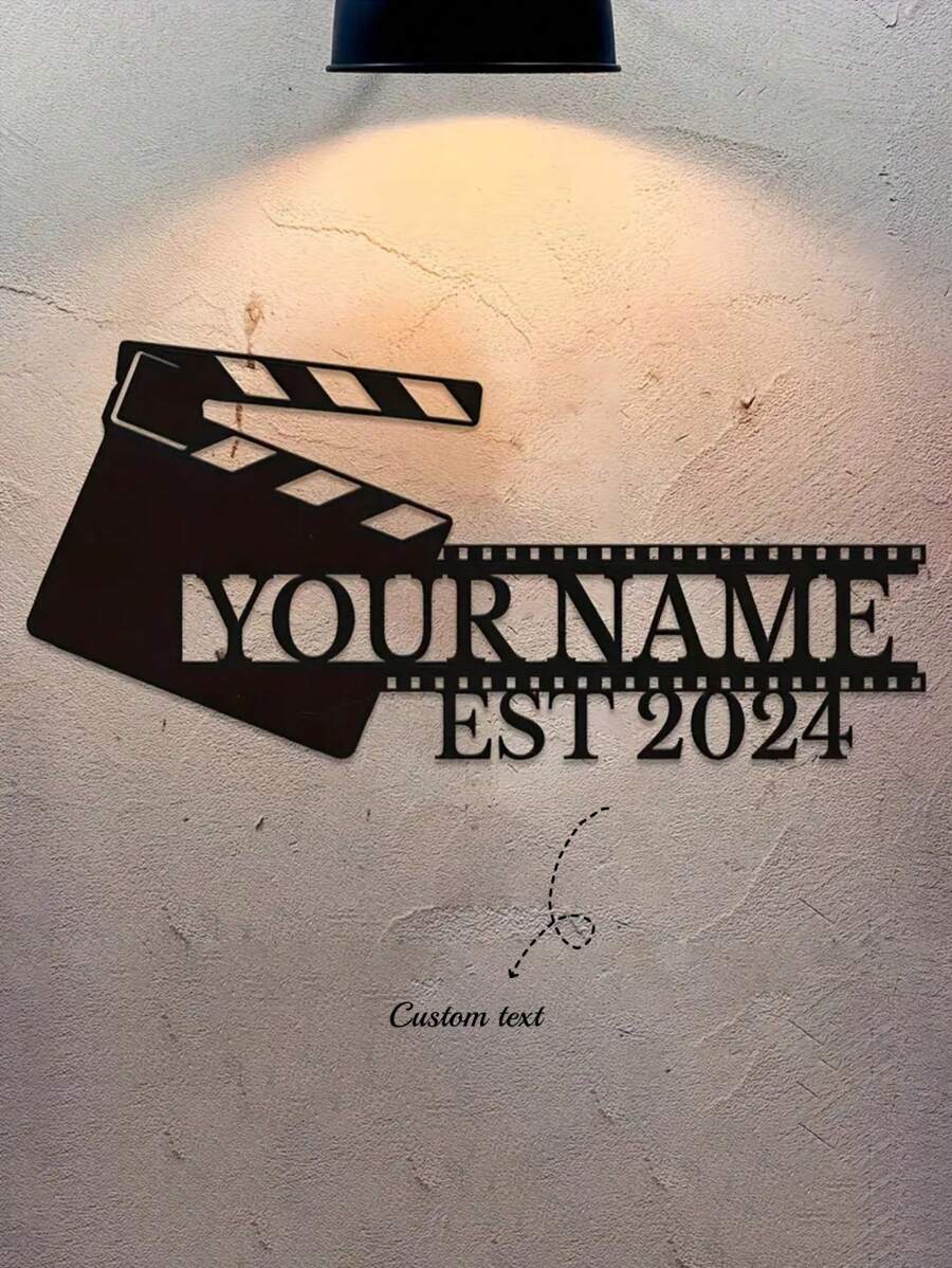1 Custom Movie Night Metal Wall Art Logo Personalized Vintage Movie Iron Decoration Custom Home Theater Metal Signage The Perfect Gift For Movie Lovers Vintage Movie Popcorn Design Wall Hanging The Perfect Home Improvement Housewarming Gift For Movie Actors, Valentine's Day, Valentine's Day Decor Gifts Birthday Graduation