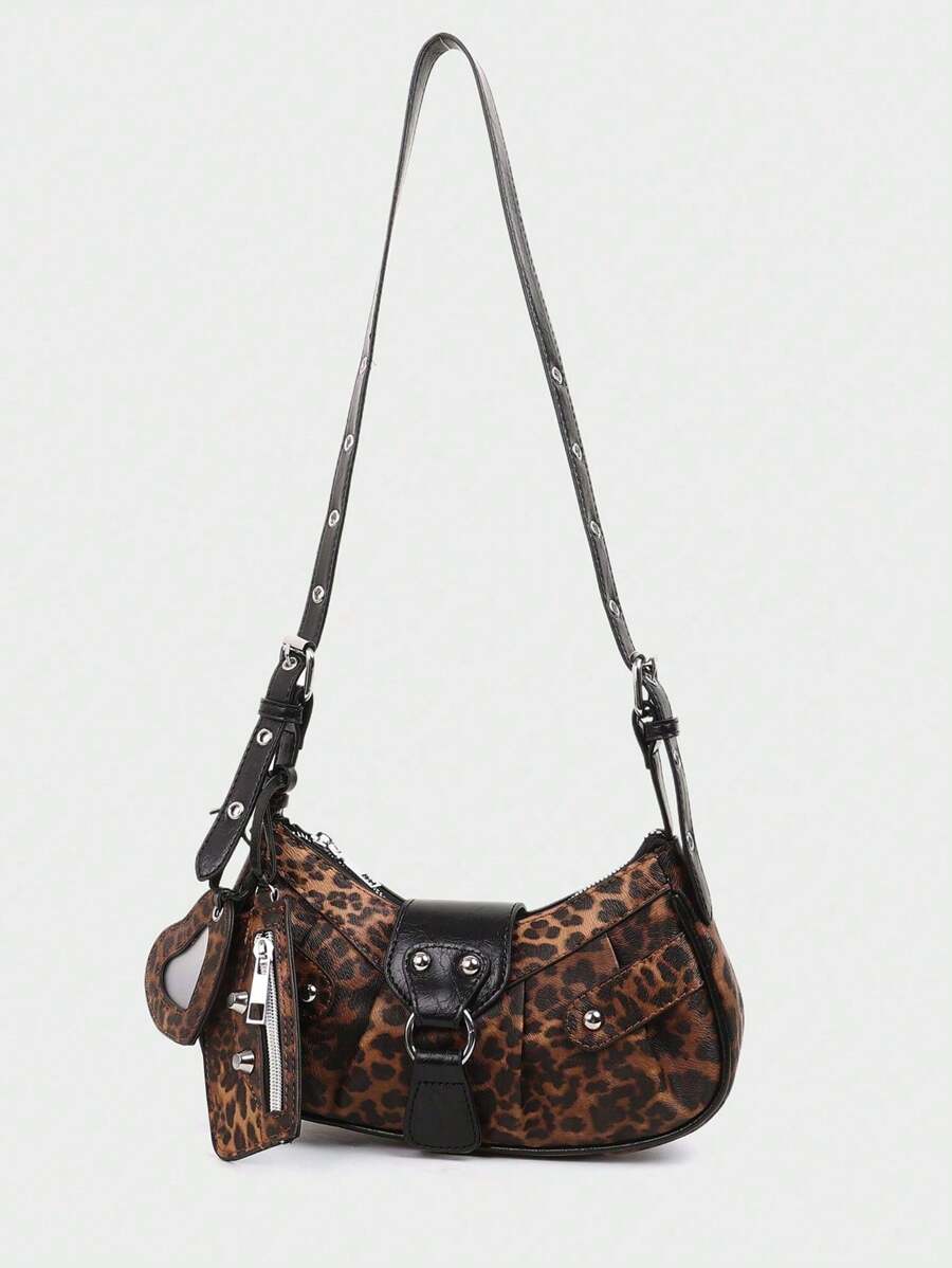 2025 Hot Maillard Style Retro Hot Girl Y2K Leopard Print Ramię Prezent Świąteczny