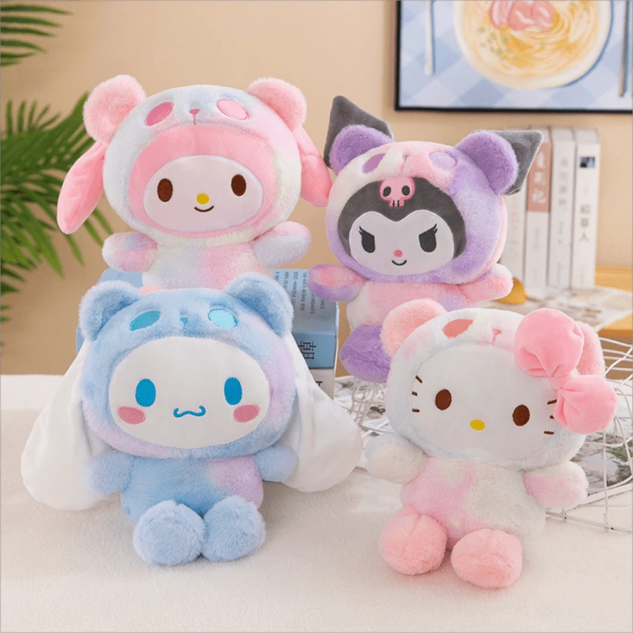 Sanrio 1pc 25cm Sanrio Kuromi Plush Dolls Toys Cute Stuffed Cinnamoroll Hello Kitty Plush Toy Teenagers Birthday Toys Gifts,Plushie Toy,Sanrio Toy,Hello Kitty Things