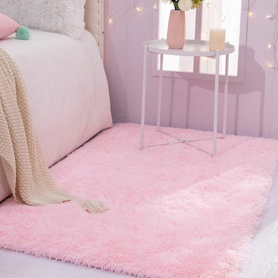Soft Shag Rugs For Bedroom, Fluffy Shaggy Rugs For Living Room Nursery, Luxury Modern Plush Carpet Girls Boys Kids Room Dorm Indoor Home Decor, Upgrade Non-Slip