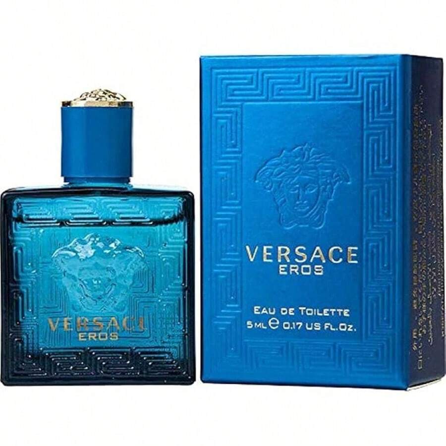 Versace EROS FOR MEN 0.17 FL OZ / 5 ML EAU DE TOILETTE SPLASH - MINI - TRAVEL SIZE