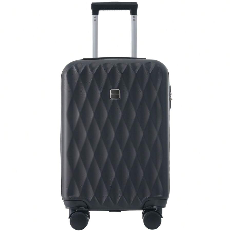 Sweiko Sweiko Mala rígida, mala com rodinhas, mala de viagem, bagagem de mão 4 rodas, material ABS, trava alfandegária TSA, 36 * 23 * 56, preta