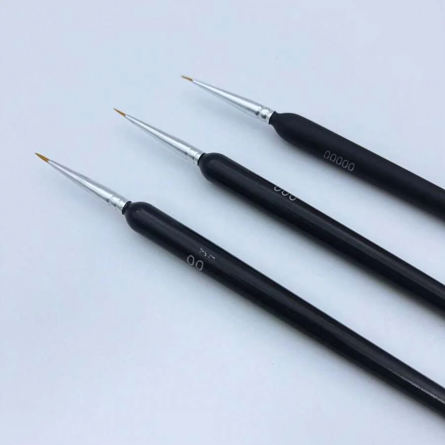 3/9/15-teiliger Feinmalerpinsel-Set - synthetische Borsten, ergonomischer Rattenfüßchengriff für Künstler, Schulanfang, Schulbedarf
