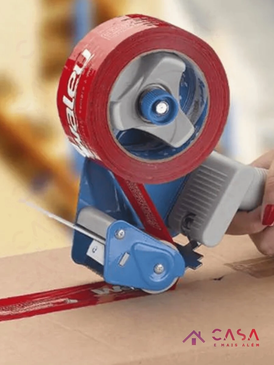Aplicador Fita Adesiva Larga Até 50mm Grande Para Empacotamento, Pintura, Logistica, Delivery, Fechamento