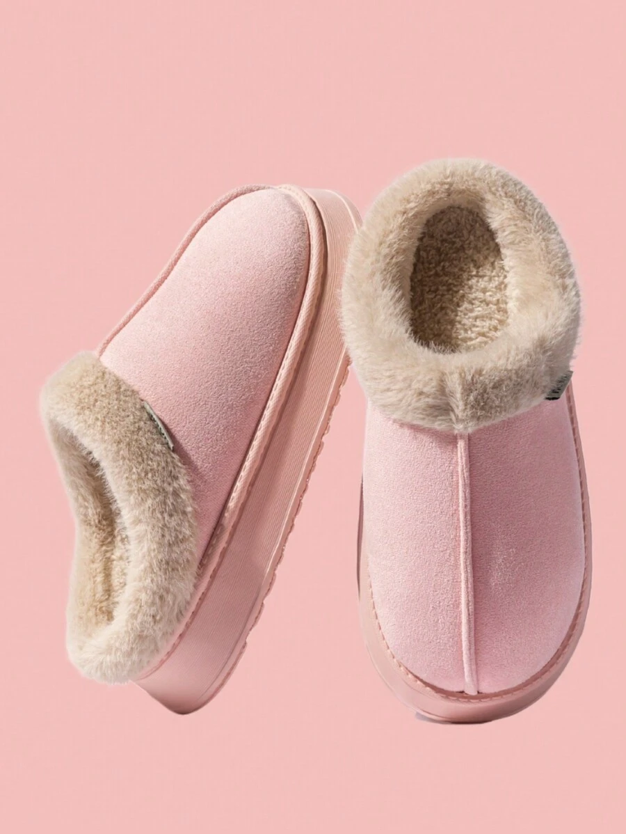 Pantoufles souples et douillettes pour femmes, chaussons d'intérieur antidérapants en fourrure épaisse pour hommes et femmes, chauds pour l'automne/hiver