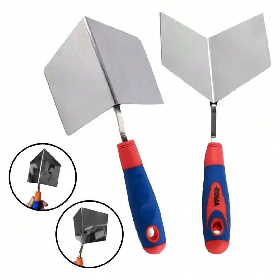 Conjunto desempenadeira aço inox canto interno + canto externo