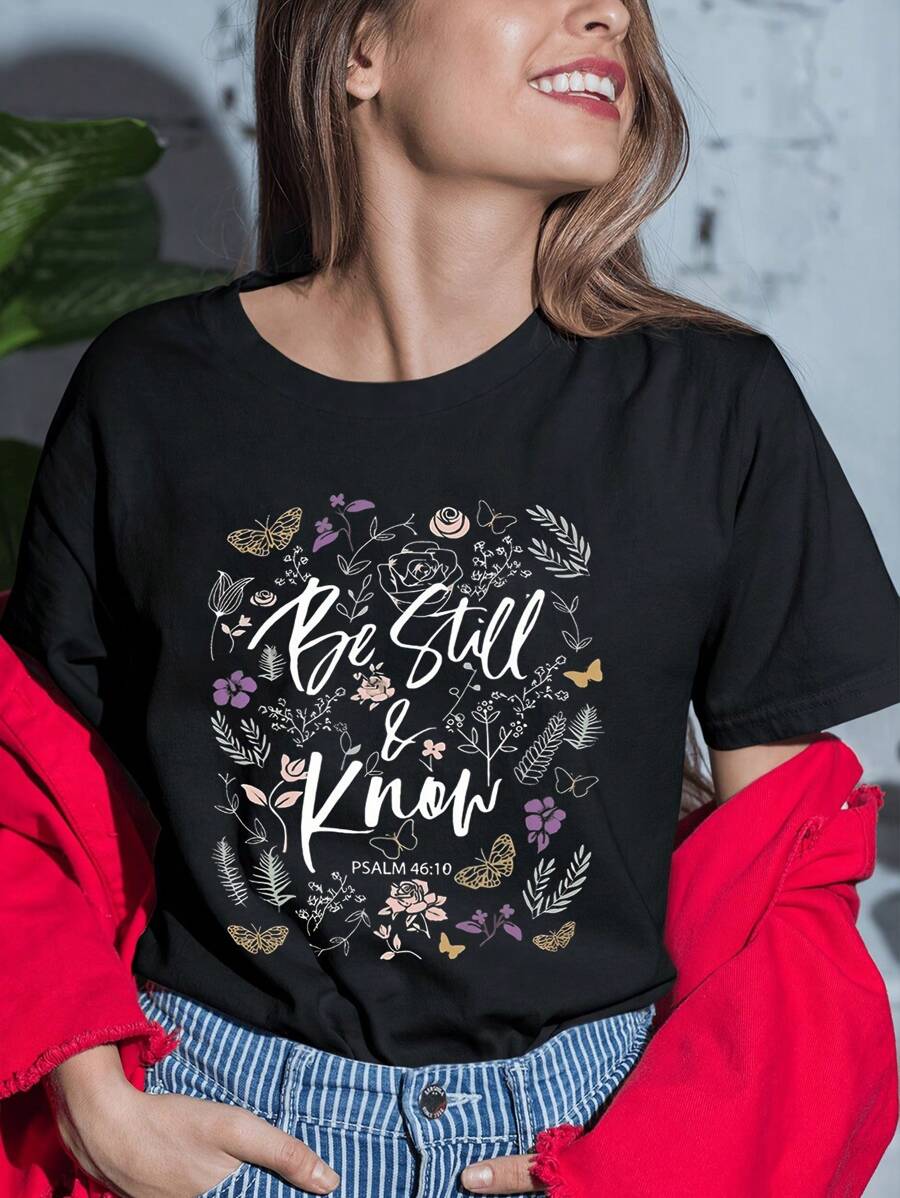 200g T-Shirt / 1pcs T-Shirt / 100% Polyester Fashion Women's Creative Painting Print Short-Sleeved T-Shirt
