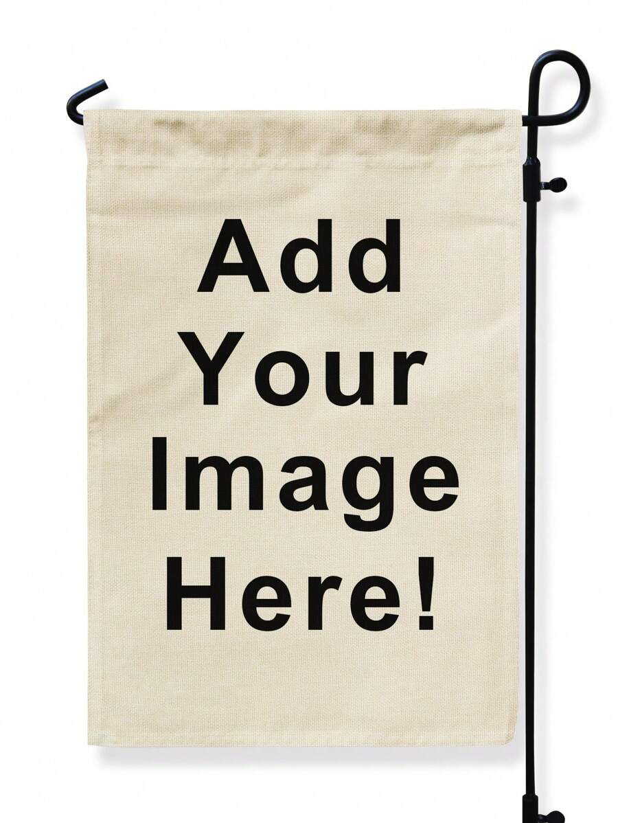 1pc Custom Printed Photo Garden Flag, Linen Printed Floral Garden Flag, Suitable For Birthday, Valentine's Day, Couples, Travel, Thanksgiving, Christmas, New Year, Halloween, Pets, Anniversary And Other Occasions, 4-Season Home And Garden Decor