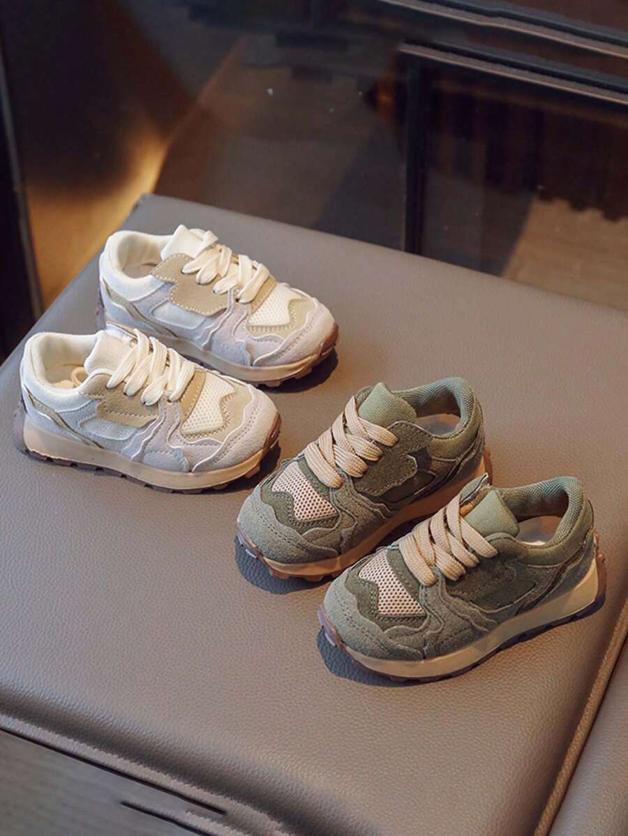 1 Pair Kids' Sporty Casual Shoes, Soft Sole, Versatile For Girls And Boys, For Toddlers And Little Kids, Suitable For Spring & Autumn