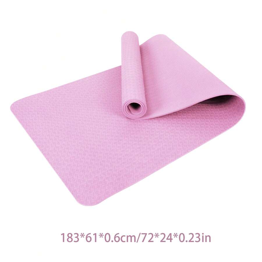 DDCAQIOUA Verdickte rutschfeste Yoga Matte, Hochdichte Fitness Matte, geeignet für Yoga, Pilates, Gymnastik Latex Yoga Matte