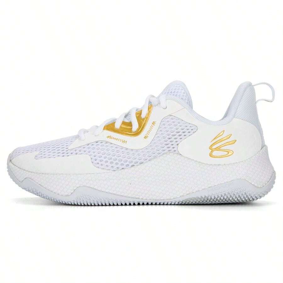 Under Armour Unisex Basketballschuhe Curry HOVR Splash 3 Low-Top Sportschuhe, empfohlen 0,5 oder 1 Größe größer zu bestellen (3026275-101)