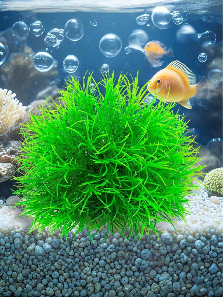 Plantas artificiales decorativas para acuario, ornamentos en miniatura para paisajes, hierba acuática falsa, decoración de pecera, plantas acuáticas de plástico, hierba acuática artificial de plástico, racimo de hierba, decoración de paisajismo para pecera, ornamentos en miniatura para paisaje acuático, decoración de hierba acuática y flores pequeñas falsas, fácil mantenimiento