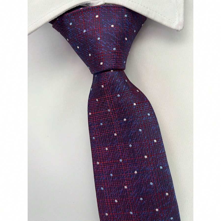 Gravata Semi Slim Vinho - 2400 Fios