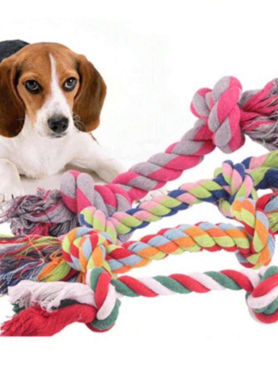 Brinquedo Corda Nó Crochê Brinquedo Mordedor P/ Cães Cachorro Pet Cabo De Guerra