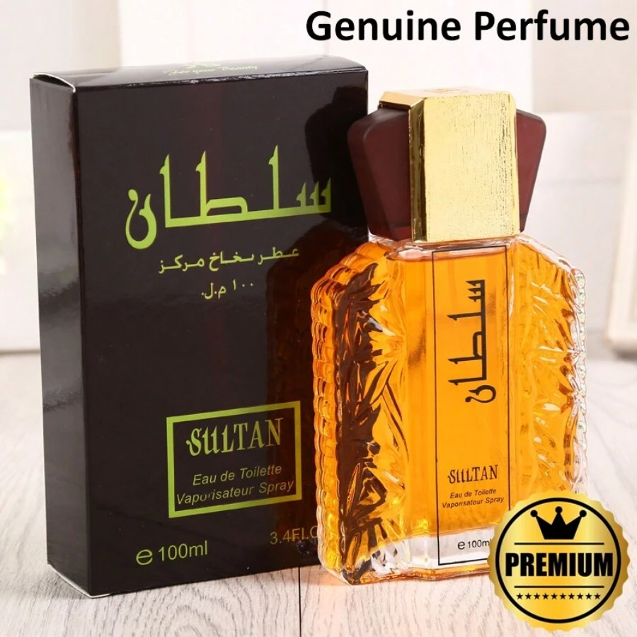 SULTAN 1 3.38 Oz Dubai Men's Perfume - Elegant Long Lasting Fragrance, Sultan Eau De Toilette Spray, Long Lasting Perfume With Refreshing Long Lasting Flowers, Ideal For Dating And Everyday Life