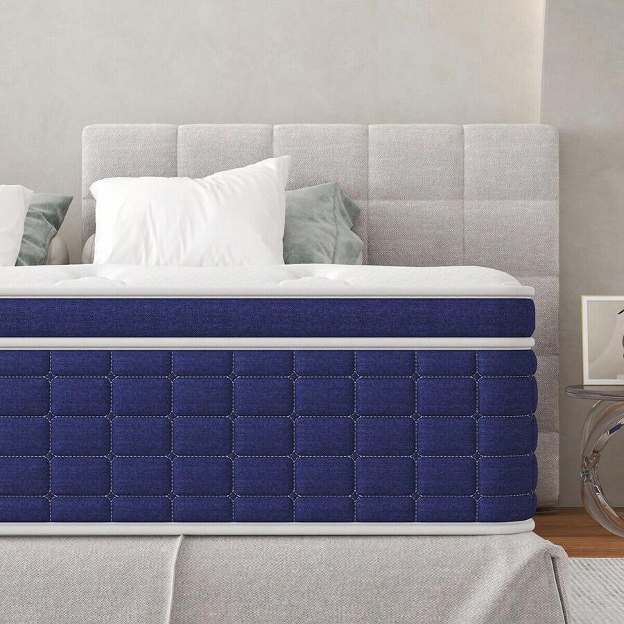 CHEVNI 12/14 Inch Hybrid Mattress In A Box Twin Full Queen King Mattress Gel Memory Foam And Pocket Spring