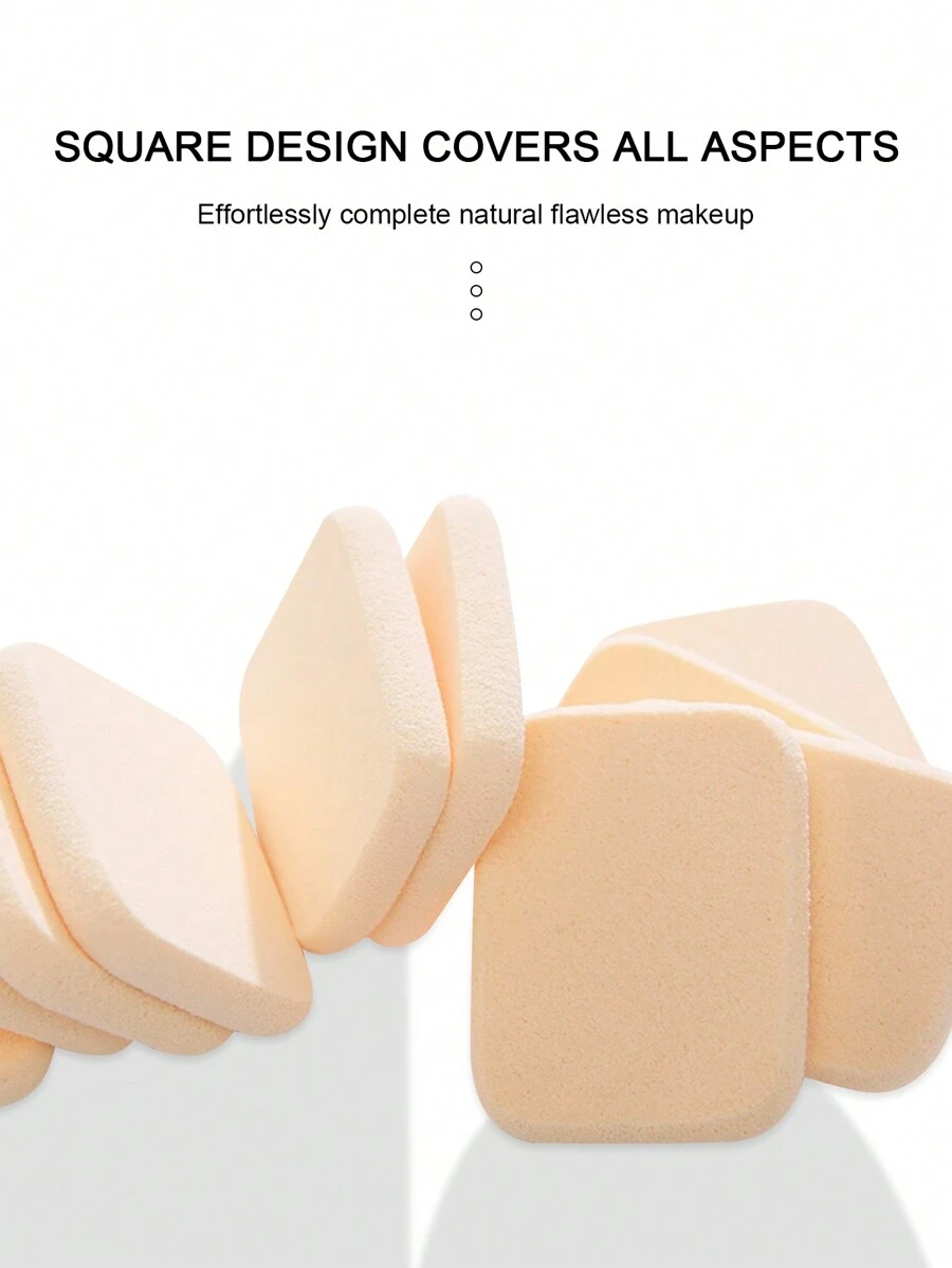 5/10/20/114/228pcs Square Makeup Sponge, Soft & Skin-Friendly, Dry & Wet Use For Setting Makeup