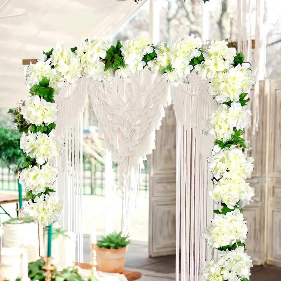 4 piezas de vid artificial de flores de cerezo, corona colgante de flores de seda, decoración del hogar para boda, fiesta, dormitorio, aniversario, cumpleaños, vacaciones, graduación