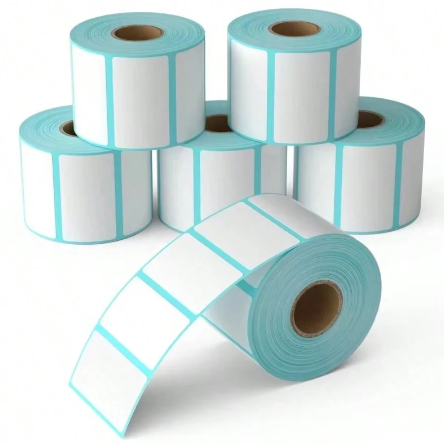 Etiqueta Térmica Impermeável para Remessa, Largura 40/50/60/70/80/mm para Negócios, Casa, Código de Barras, Endereço, Etiquetas para Vidro para Código de Barras/ Endereço/Logo/Negócios/Etiqueta Residencial