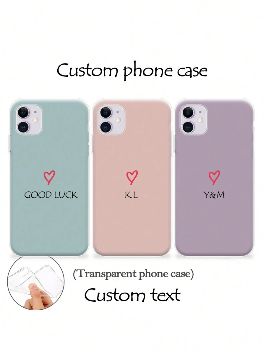 1pc Perforated High-Transparency Heart Custom Colorful Thickened Anti-Fall Painted Phone Case Protective Cover Compatible With Iphone 16/16 Pro/16 Plus/16 Pro Max, IPhone 15 Pro Max, Apple P13, P14, P11, P12, XS, XR, 7/8P, 7/8GES2, A50, A12, A32, A52, A72, A51, A21S, A13, A14, S22 Ultra, S23, A33, A53, S20 FE, Redmi 11, 12 Pro, 12/12X, Note 11, 9A, 9C, Poco X3 NFC, Redmi 10, 9, Note 9, 12C, Note 11 Pro, Redmi 10C, Note 8 Pro