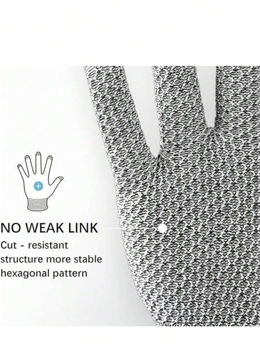 1pc Kitchen Cut-Resistant Gloves, Level 5 Protection, Slip-Resistant, Suitable For Cooking, Meat Processing, Driving, Outdoor Sports, Summer Thin Breathable Design, For Men