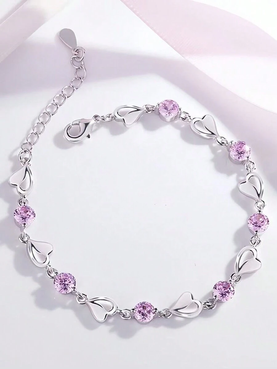 Modisches Sterling Silber Liebes-Armband für Frauen, neues einfaches und asymmetrisches Mädchen Armband, hochwertiges Paar-Geschenk