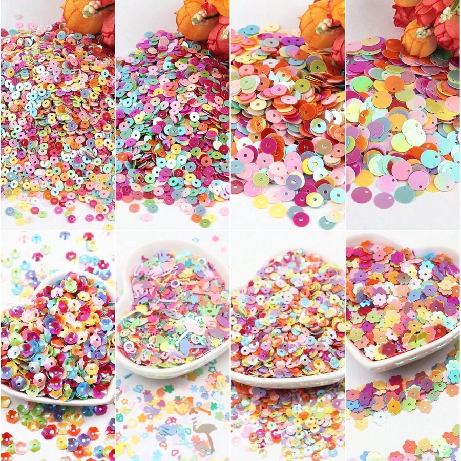 AB Mix Sequin For Craft Flower Shell Sequins Paillettes DIY Confetti Coser Accessories Manicure Art Decor 20gram/Bag