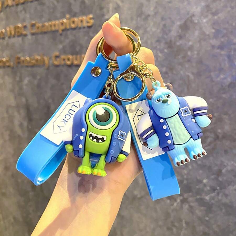 Disney Disney Monster University Keychain, Perfect For Keys, Bags, Car Decorations, Ideal Gift For Friends, Couples, Birthdays, Christmas, Halloween (It Is Normal For Low-Value Products To Occasionally Have A Few Defects.)
