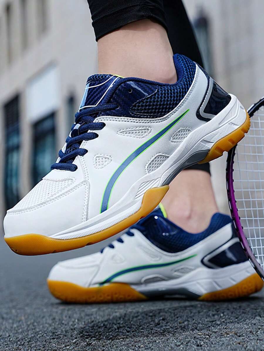 TACHUAN Badminton Schuhe für Herren - Neue Mesh atmungsaktive Spezial Anti-Rutsch Badminton Sportschuhe