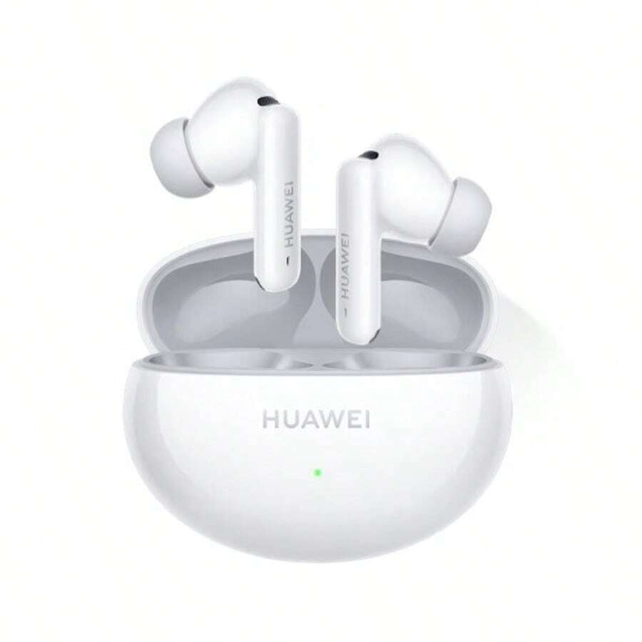 Huawei Auriculares Bluetooth freebuds6i, reducción de ruido mejorada, unidad dinámica de cuatro imanes de 11 mm, llamadas claras, batería de larga duración, tapones para los oídos de silicona agradables para la piel, graves intensos, blanco