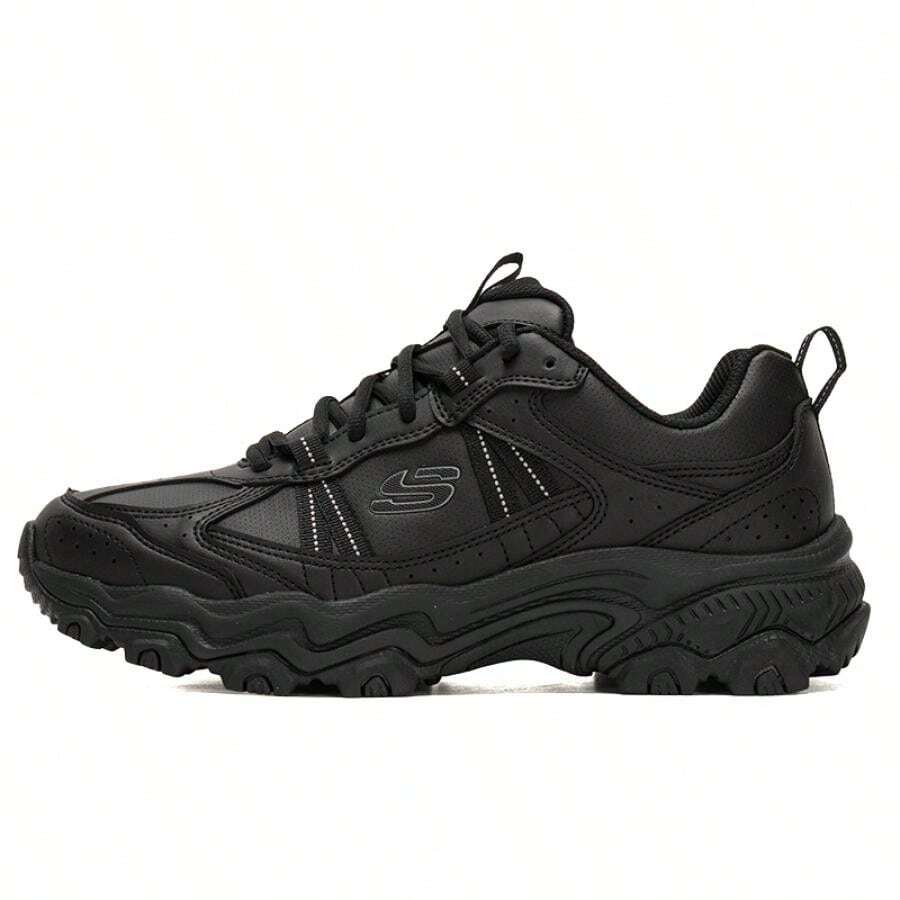 Skechers Zapatos de senderismo para hombres, zapatos de trekking con cordones para exteriores, zapatos deportivos casuales para viajes con absorción de impactos 237692-BBK