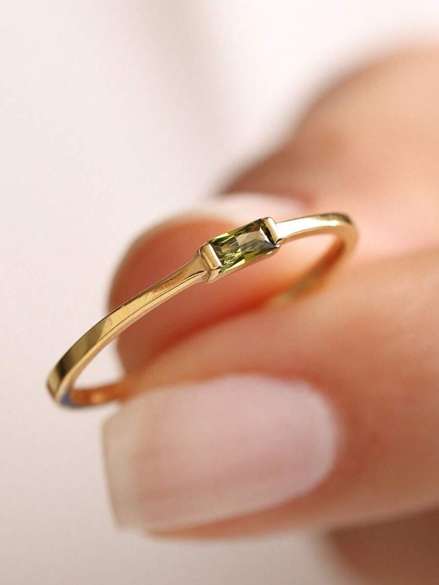 1pc Elegant Gold Plated Ring - Symbol Of Eternal Love, Perfect Accessory For Girls Rings, Jewelry For Valentine's Day, Wedding And Party Valentines