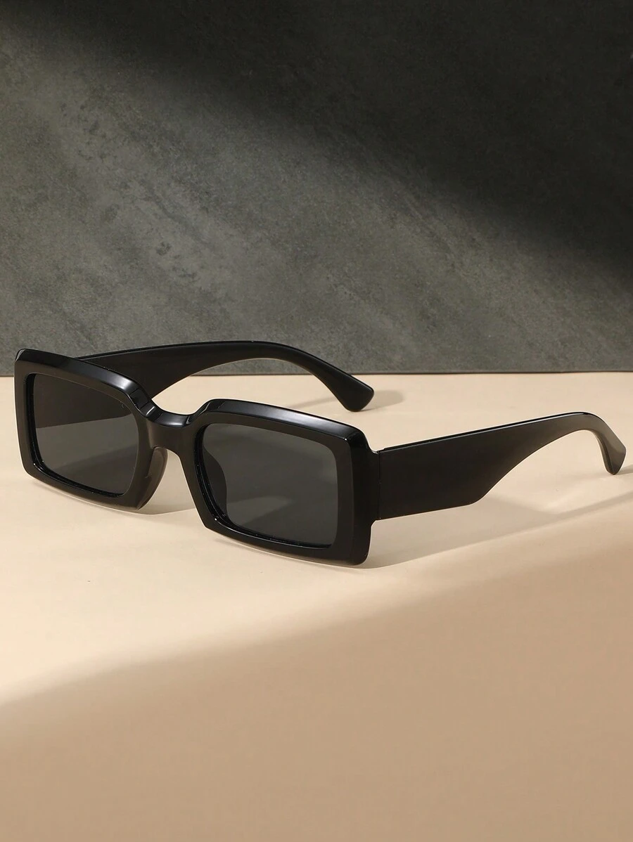 1 para okularów retro w kwadratowej oprawie, okulary przeciwsłoneczne unisex w stylu punkowym dla mężczyzn i kobiet, pochlebne