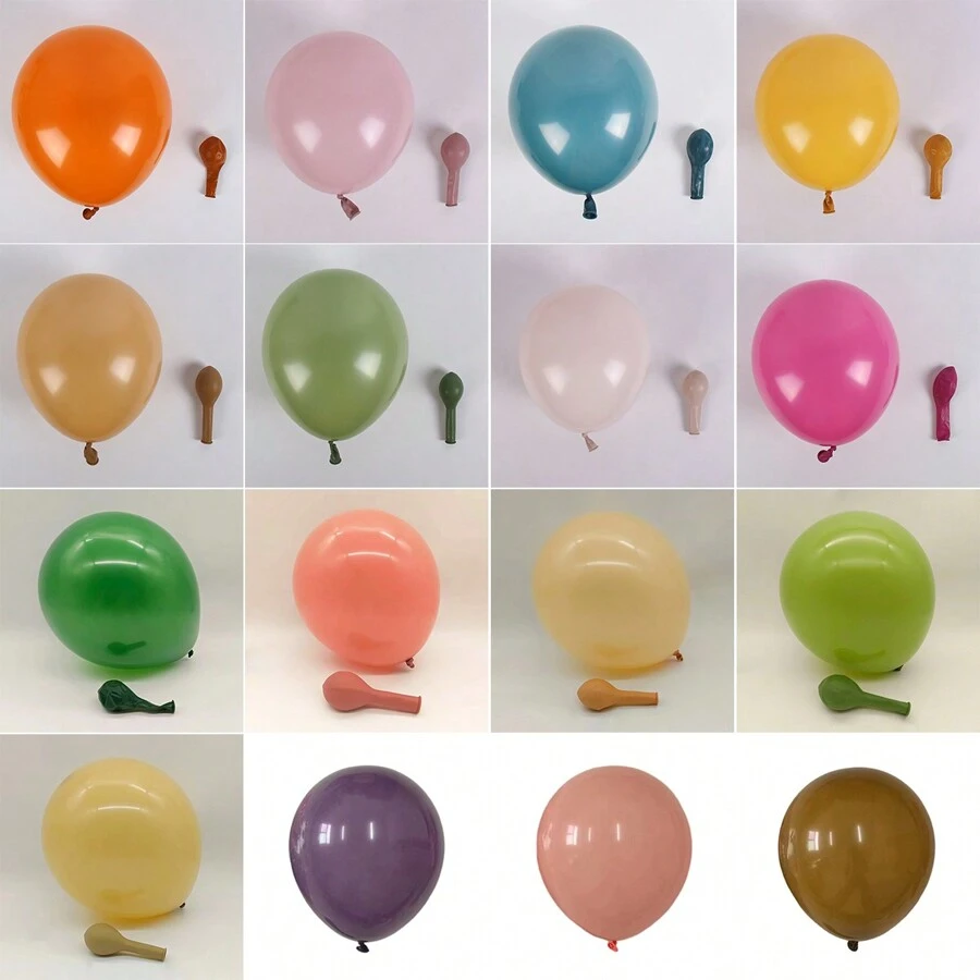 10/30/50 unidades de globos de látex vintage de colores, globos de 5/10/12/18 pulgadas en varios colores, perfectos para fiestas de cumpleaños DIY, bodas, aniversarios, fiestas temáticas y decoraciones navideñas