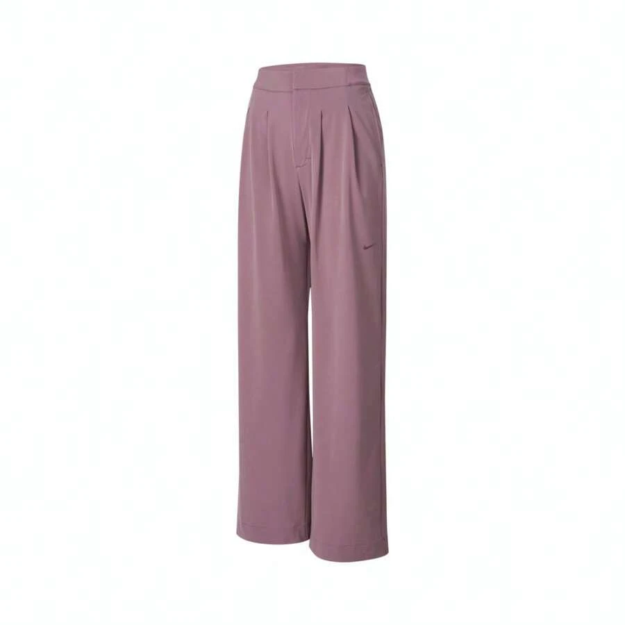 Nike Women's Solid Color Pleated Minimalist Casual Long Pants, Daily Wear