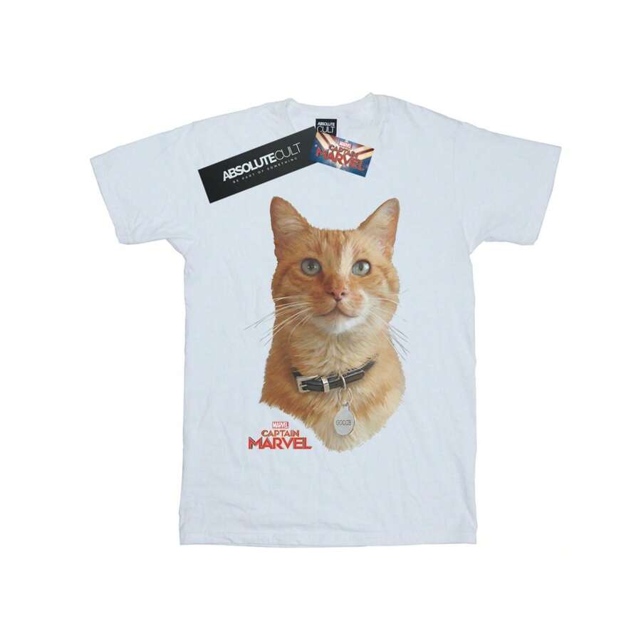 Marvel Heren Captain Goose Foto T-shirt (Wit)