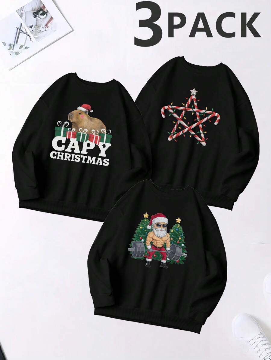 Pentacle Made Of Candy Canes 250g 3pcs Women's Sweatshirt