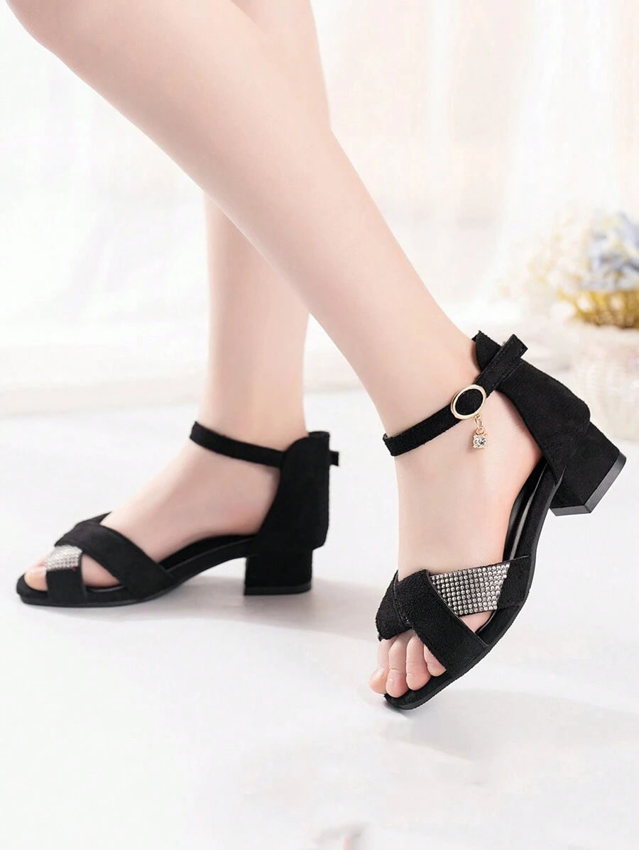 1 Pair Fashion Open Toe Dress Sandals For Girls, Summer