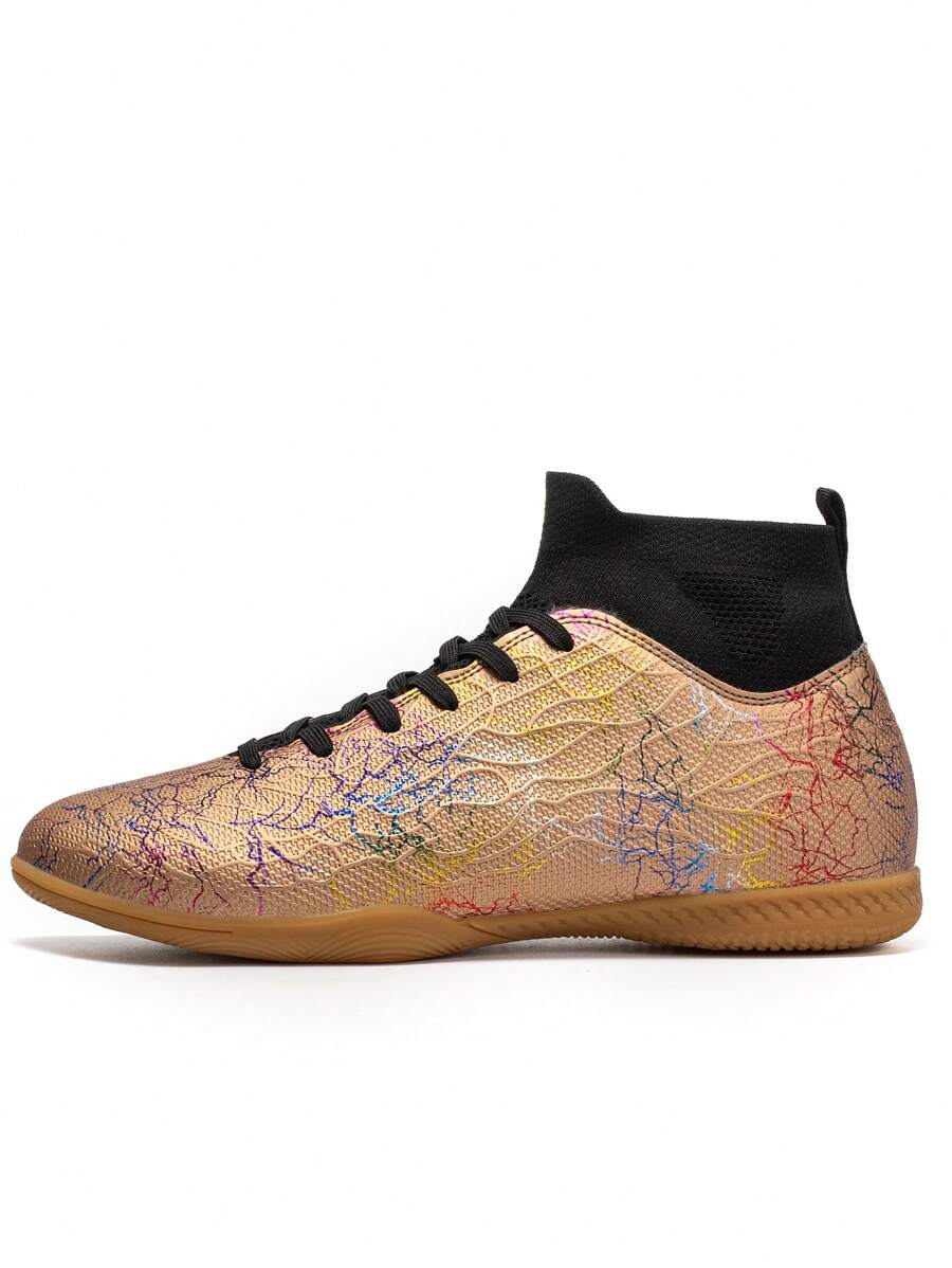 Zapatos de fútbol para hombres, Tacos profesionales de fútbol, Zapatos de fútbol interiores de alto para partido de cinco jugadores, Zapatos de entrenamiento