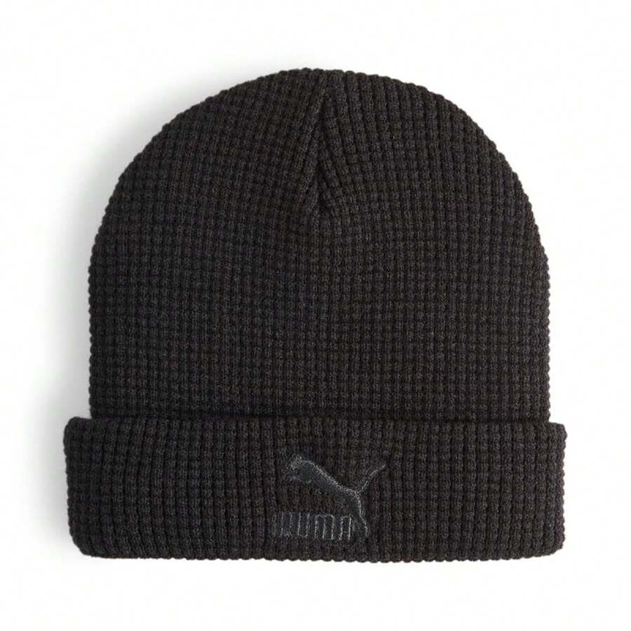 Puma Knitted Cap, Outdoor Sports Running Training Cap, Casual Cap, Thermal Lined Hat, 025677-01