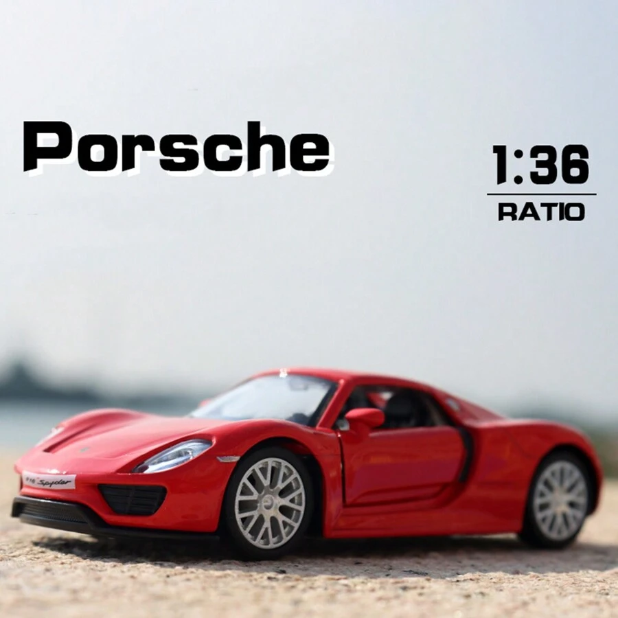 1/36 Scale 918 Spyde Diecast Model Cars,Pull Back Vehicles Toy Cars,Cars Gifts For Boys Girls