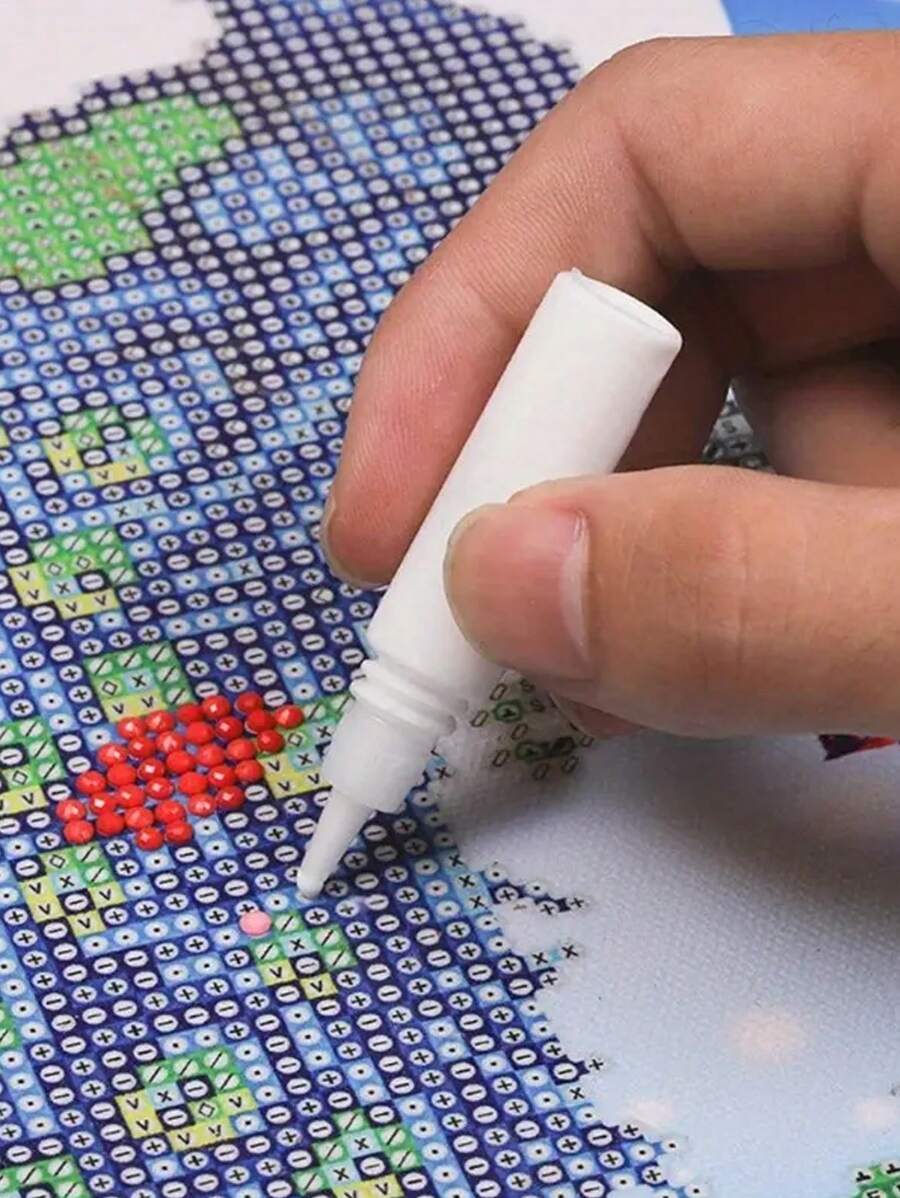 5/10pcs 5D Diamond Painting Glue, 3ml Small Diamond Glue For Securing Diamonds, Precision Application To Prevent Diamonds From Falling Off, DIY Diamond Painting, Crystal Embroidery, Cross Stitch, Mosaic Craft Supplies